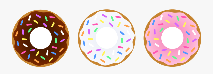 Sprinkles Clip Art Donut With Clipart Transparent Png - Transparent Background Donut Clip Art, Transparent Clipart