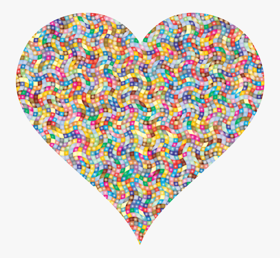 Sprinkles Colorful Heart Big Image Clip Art Transparent - Transparent Background Clipart Sprinkles, Transparent Clipart
