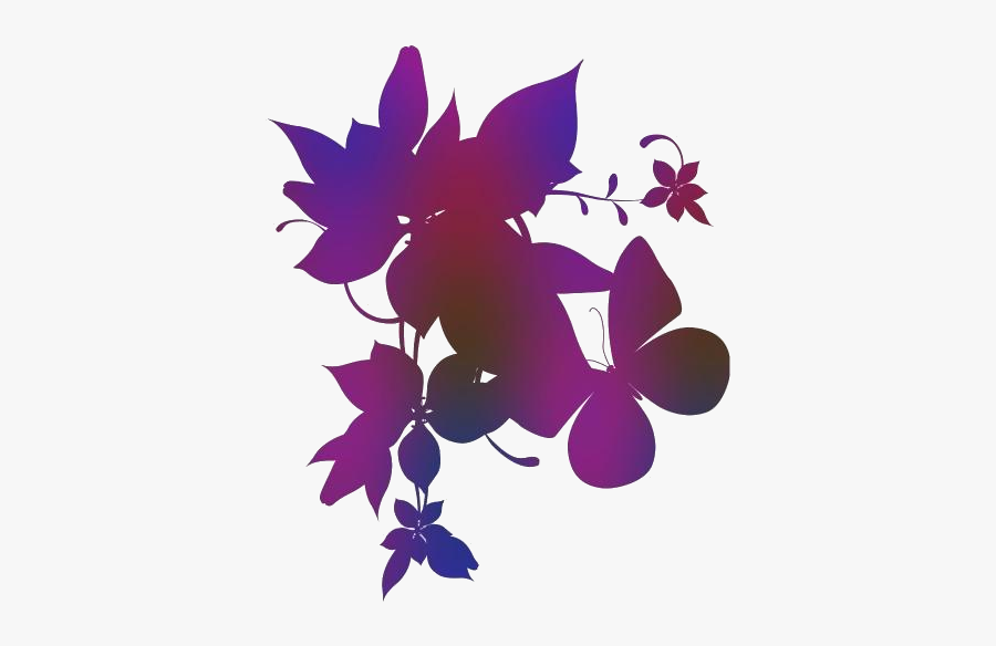 Border Png Transparent Images - Transparent Butterflies Flowers Clipart, Transparent Clipart