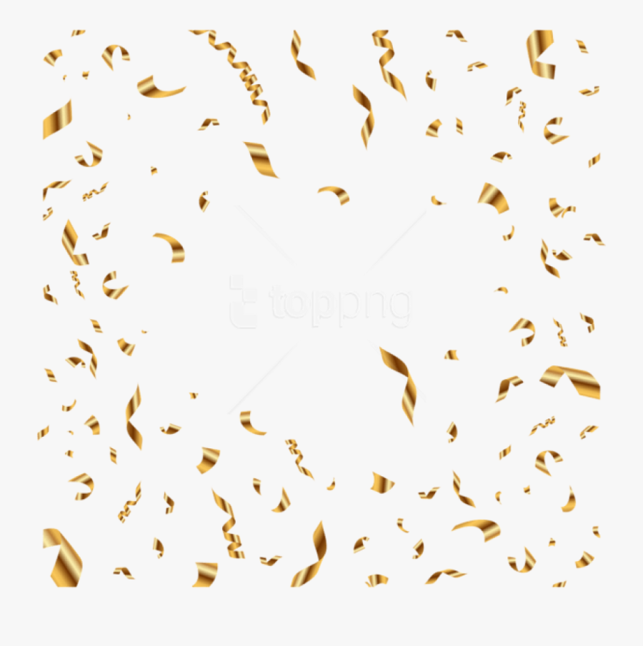 Transparent Gold Glitter Crown Clipart - Transparent Gold Confetti Png, Transparent Clipart