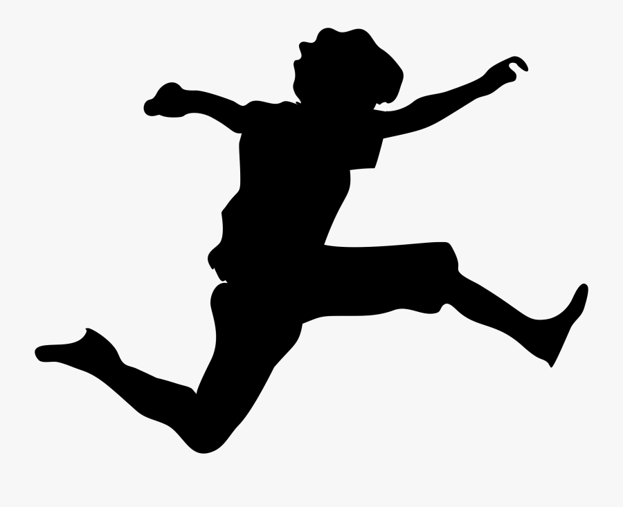 Jumping Boy Silhouette Icons Png - Boy Running Silhouette Clipart, Transparent Clipart
