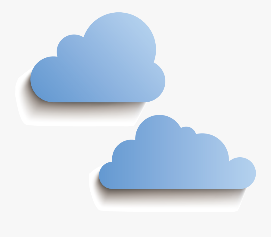 Blue Clouds Png Download - Heart, Transparent Clipart