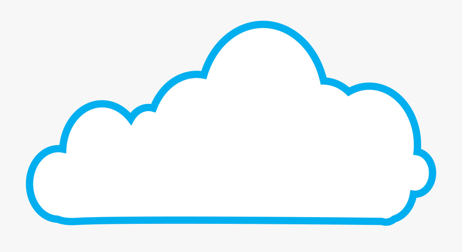 Cloud Free Flat Clouds Cliparts Clip Art On Transparent - Vector Cloud Icon Png, Transparent Clipart