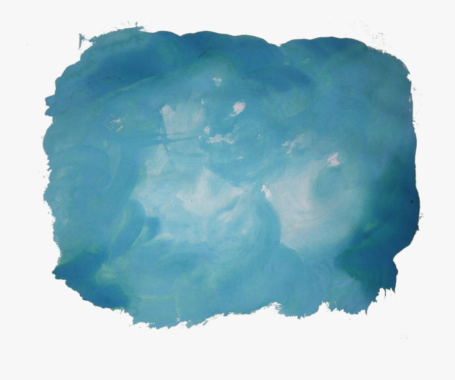 Vector Cloud - Blue Watercolor Border Png, Transparent Clipart