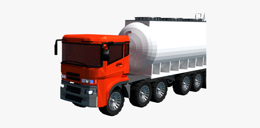 Trailer Truck, Transparent Clipart