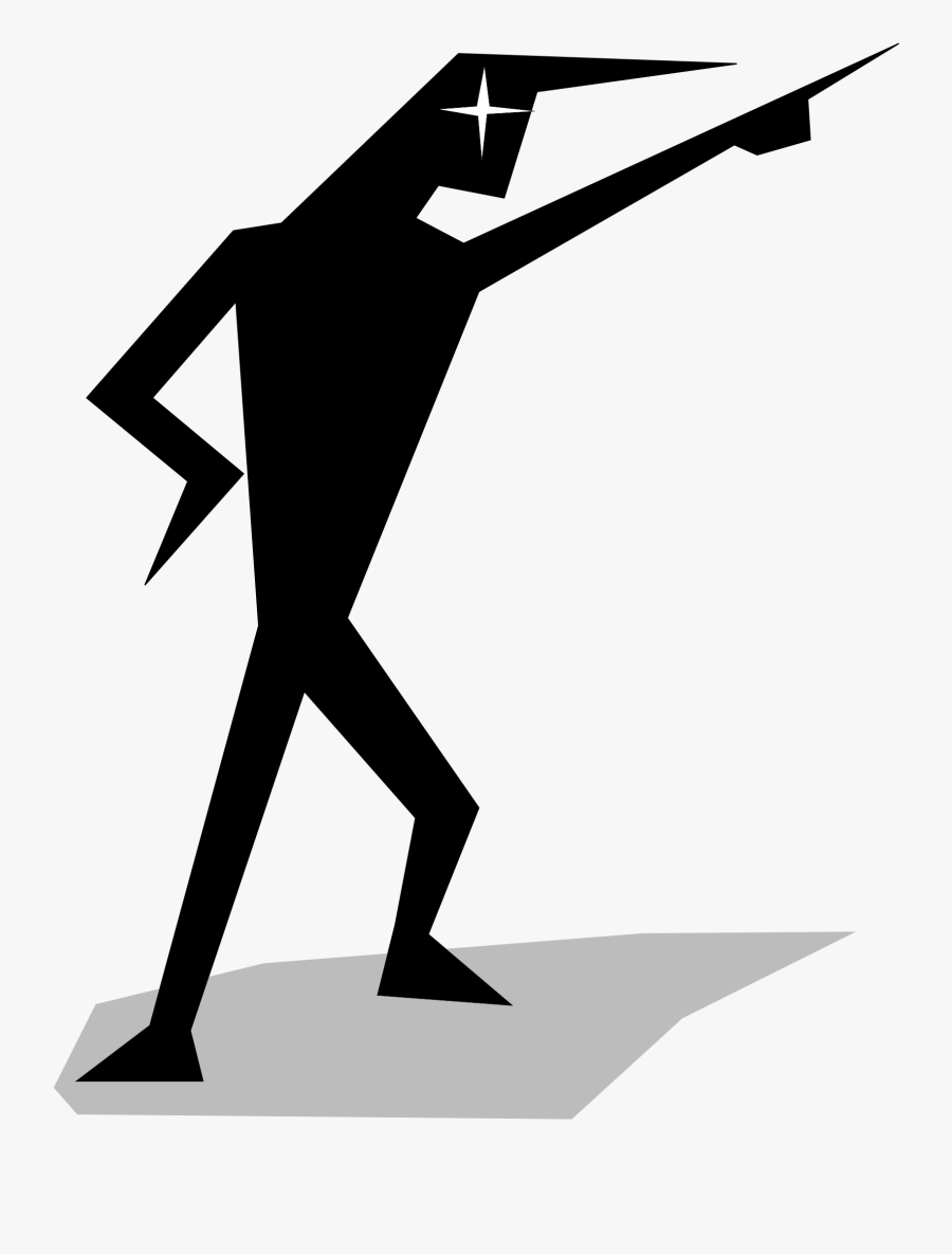 Standing,art,silhouette - Stick Man Thinking Png, Transparent Clipart