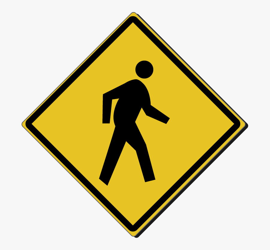 Pedestrian Crossing Sign Clip Art , Free Transparent Clipart - ClipartKey
