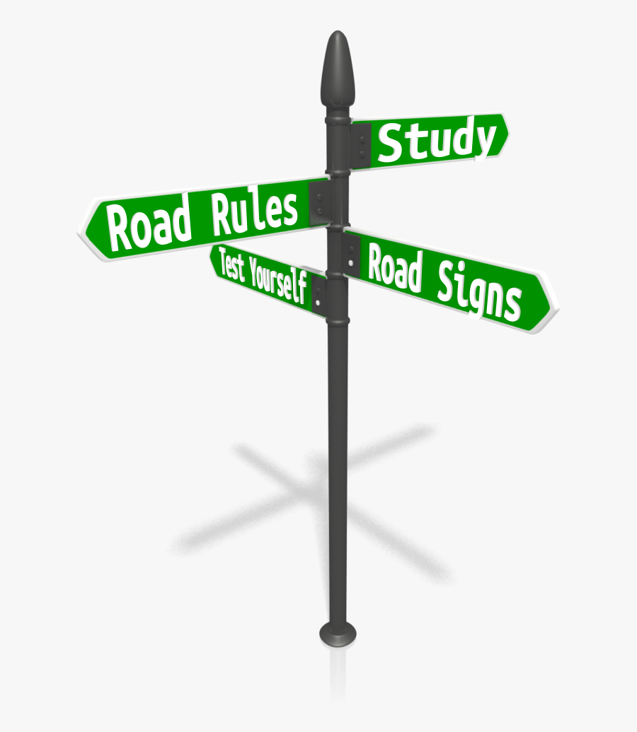 Transparent Road Sign Png, Transparent Clipart