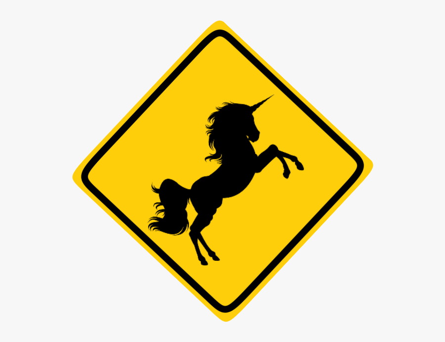 #unicorn #crossing #streetsign #sign #ninagarman #billithecat - Reverse Curve Sign, Transparent Clipart