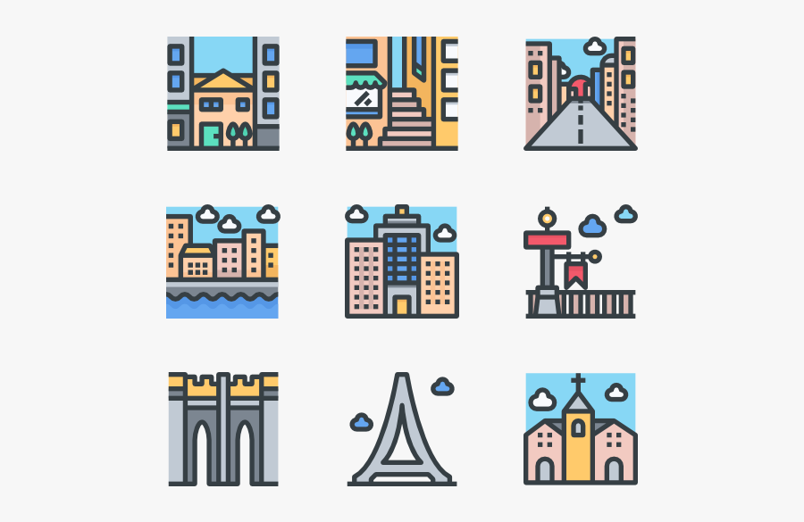Urban And City, Transparent Clipart