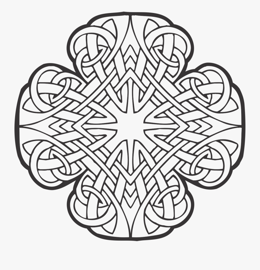 Pumpkin Clipart Black And White Vines - Celtic Designs, Transparent Clipart