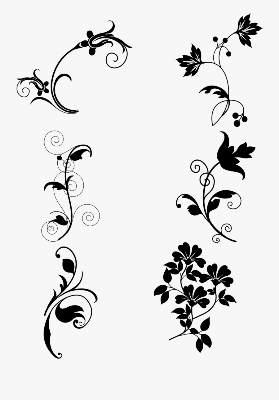 Transparent Victorian Border Png - Dxf Flower, Transparent Clipart