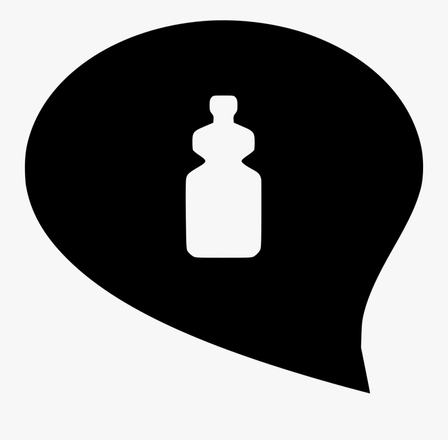 Water Bottle Drink Product Message Comments Clipart - Illustration, Transparent Clipart