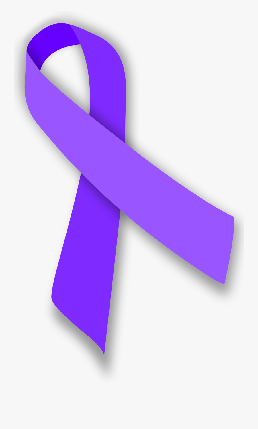 File - Violet Ribbon - Hodgkin's Lymphoma Violet Ribbon, Transparent Clipart