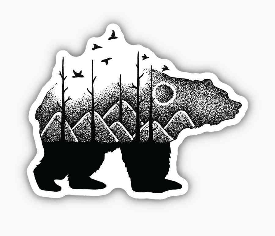 Forest Bear - Illustration, Transparent Clipart