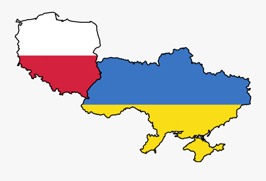 Borders On Lviv Direction Are - Ukraine And Poland Map, Transparent Clipart
