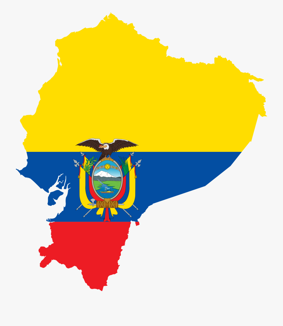 Borders, Country, Flag, Latin, Map, Nation - Ecuador Capital Map, Transparent Clipart