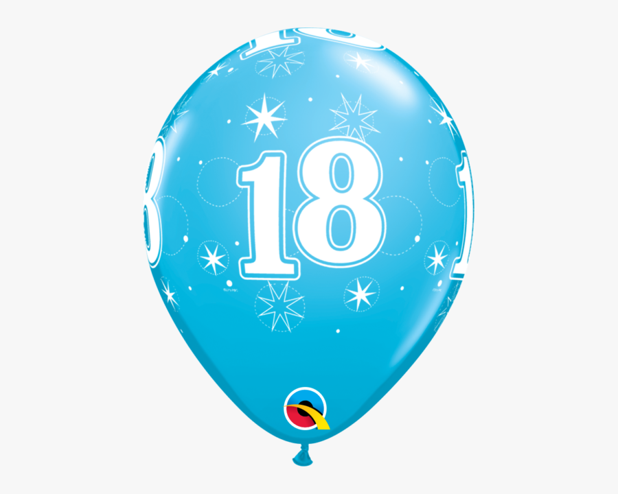 Age 18/18th Birthday Robin"s Egg Blue - Blue 13th Birthday Balloons, Transparent Clipart