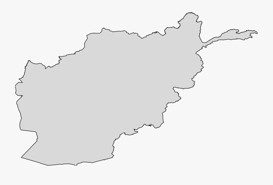 Afghanistan Map Blank, Transparent Clipart