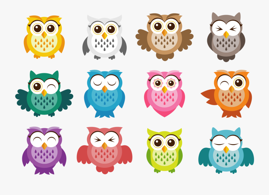 Cute Vector Icons Vectores - Owl Vector, Transparent Clipart