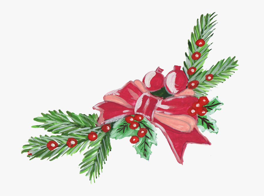 Christmas Decoration Png Picture - Transparent Watercolor Christmas Png, Transparent Clipart