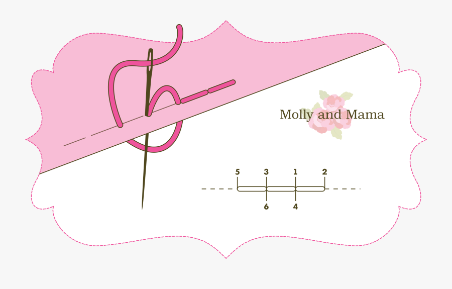 Molly And Mama Back Stitch Illustration - Felt Blanket Stitch Mm, Transparent Clipart