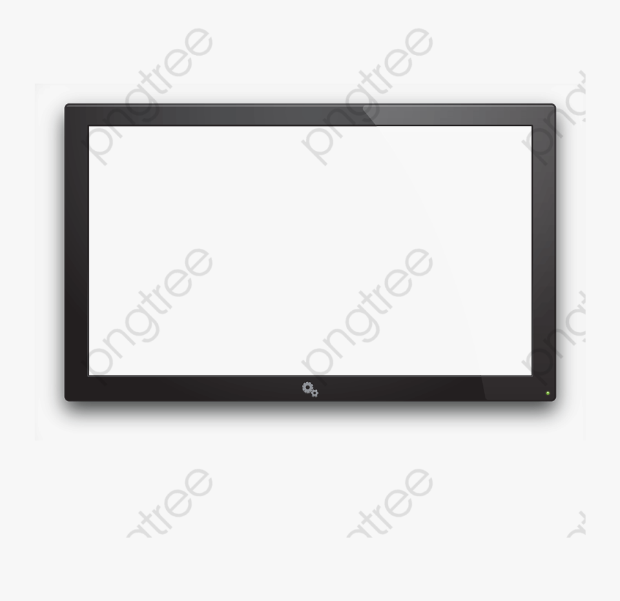 Watching Tv Clipart Black And White - Flat Panel Display, Transparent Clipart