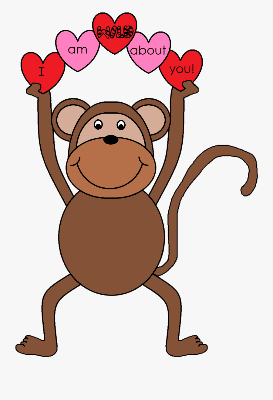 Graphics By Ruth Valentine S Day Download - Monkey Clip Art, Transparent Clipart
