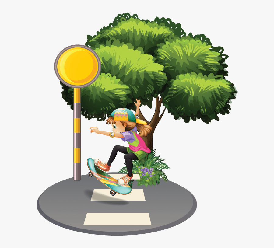 Tree Is Behind The House, Transparent Clipart