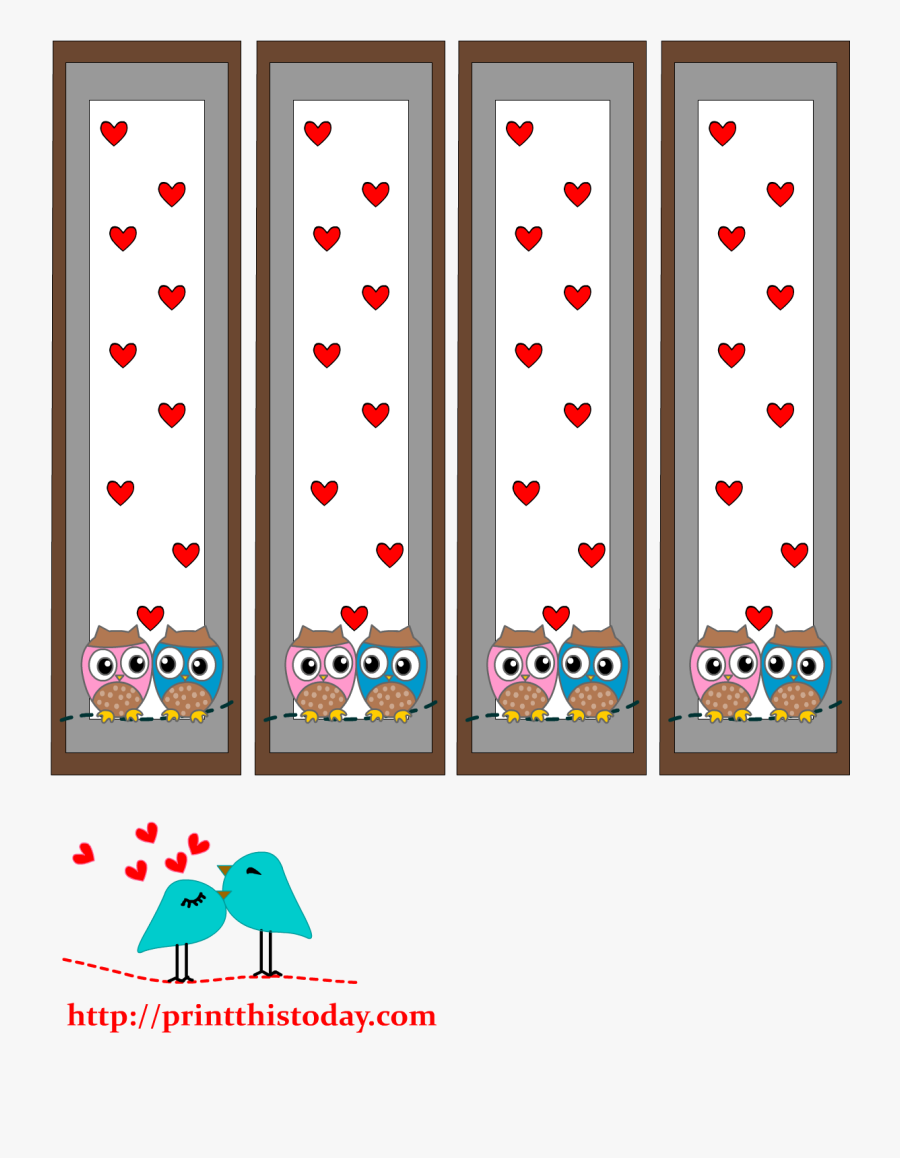 Free Printable Bookmarks Featuring Cute Owls, Transparent Clipart