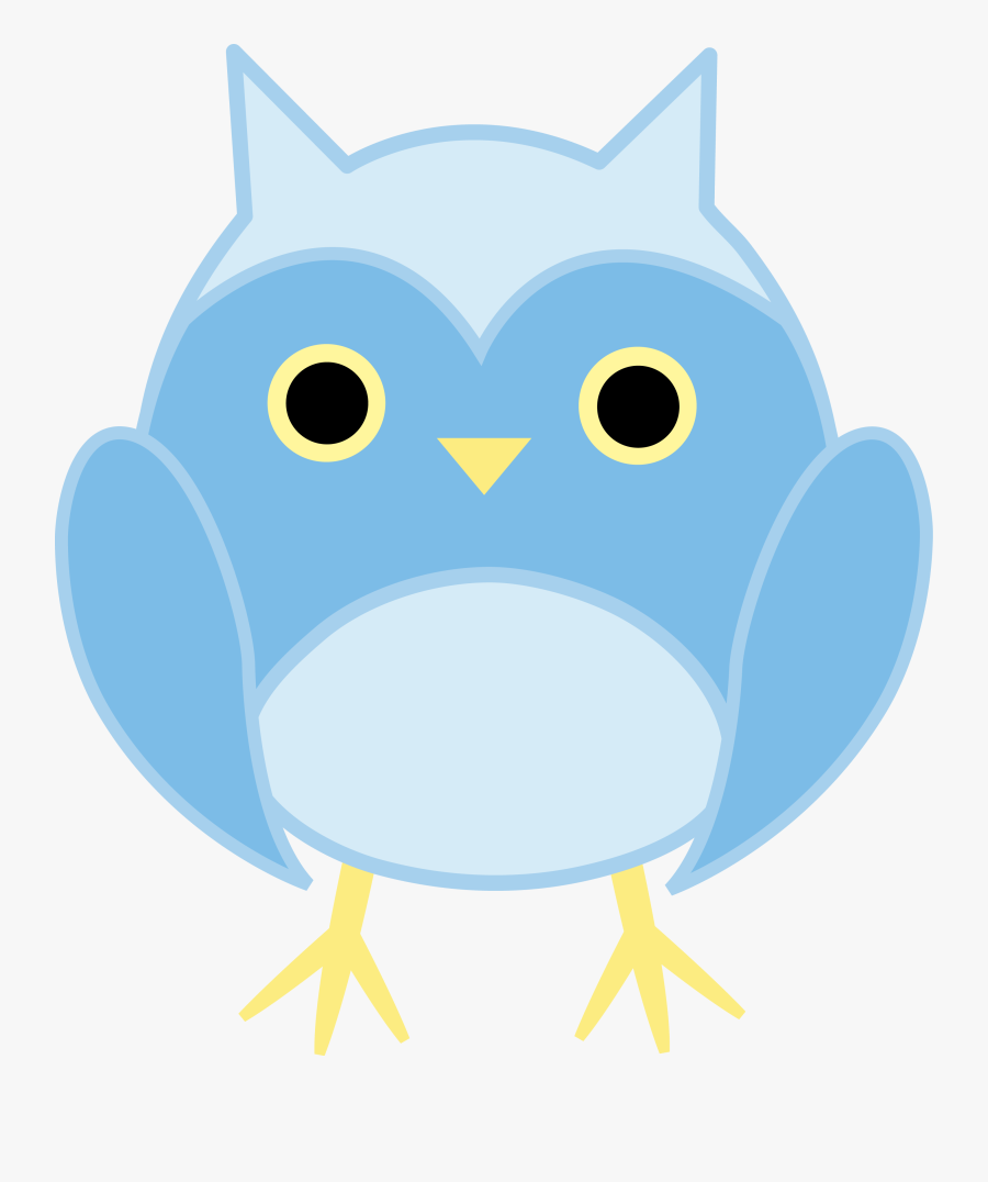 Transparent Cute Owl Png - Cute Blue Owl Cartoon, Transparent Clipart