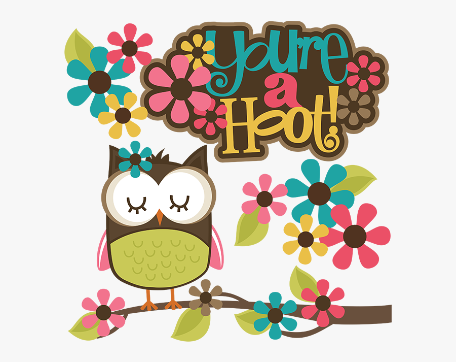 You"re A Hoot Svg Scrapbook Collection Owl Svg File - You Re A Hoot Owl Clip Art, Transparent Clipart