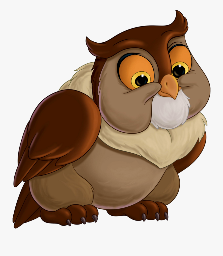 Owl Bambi Characters, Transparent Clipart