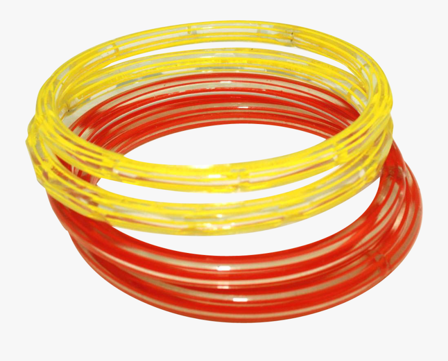 Art Deco Four Fire Engine Red &amp - Transparent Glass Glass Bangle Png, Transparent Clipart