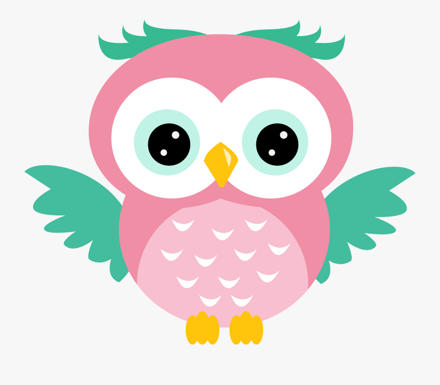 Cute Pink Owl Clipart, Transparent Clipart