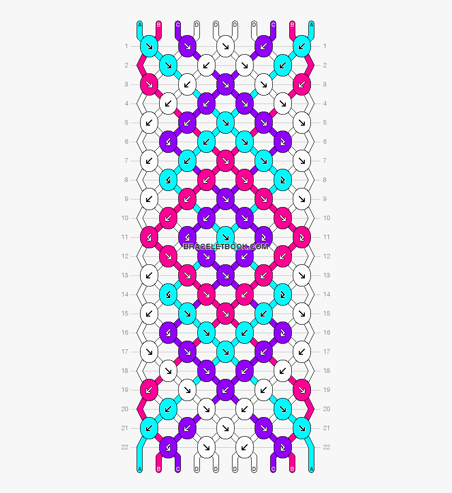 Clip Art Normal Braceletbook Com - Diamond Friendship Bracelet Patterns, Transparent Clipart