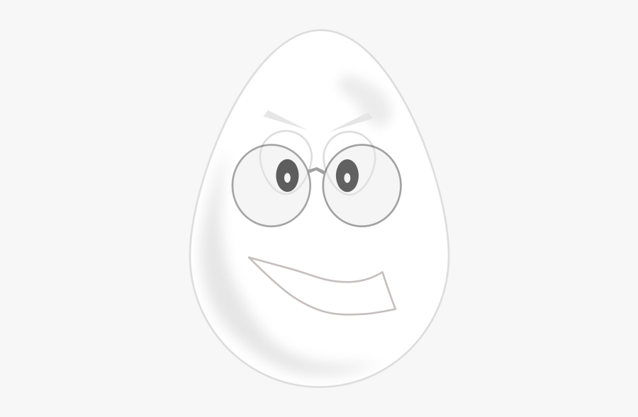 Egg Wear Glasses - Cartoon, Transparent Clipart