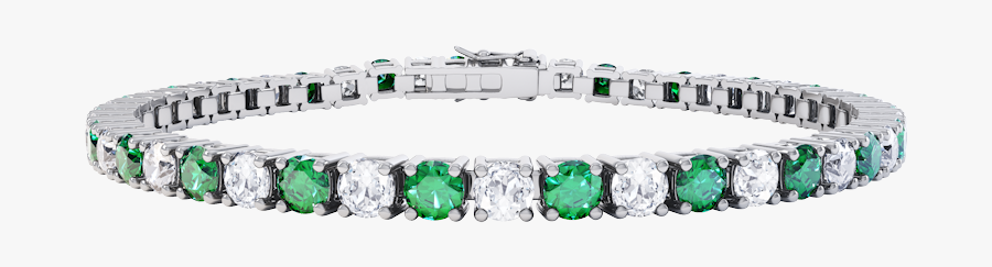 Brand-new Stardust Emerald And Diamond Eternity Silver - Ruby Tennis Bracelet Gold, Transparent Clipart