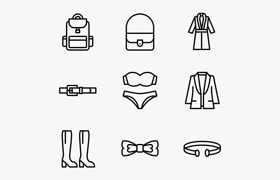 Woman Fashion - Train Station Icons, Transparent Clipart