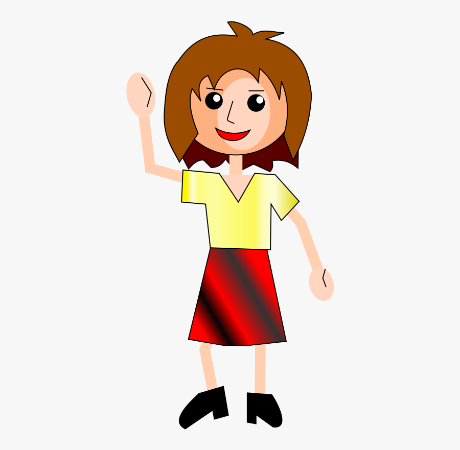 Hello - طفل يلقي التحية, Transparent Clipart