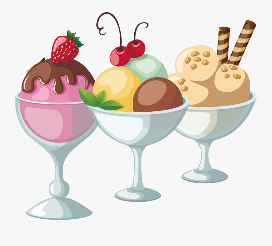 Cream Sundae Tea Gelato - Ice Cream, Transparent Clipart