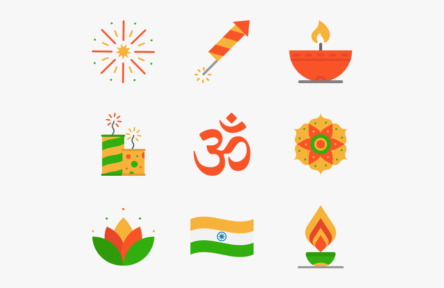 Diwali Elements - Diwali Icons, Transparent Clipart