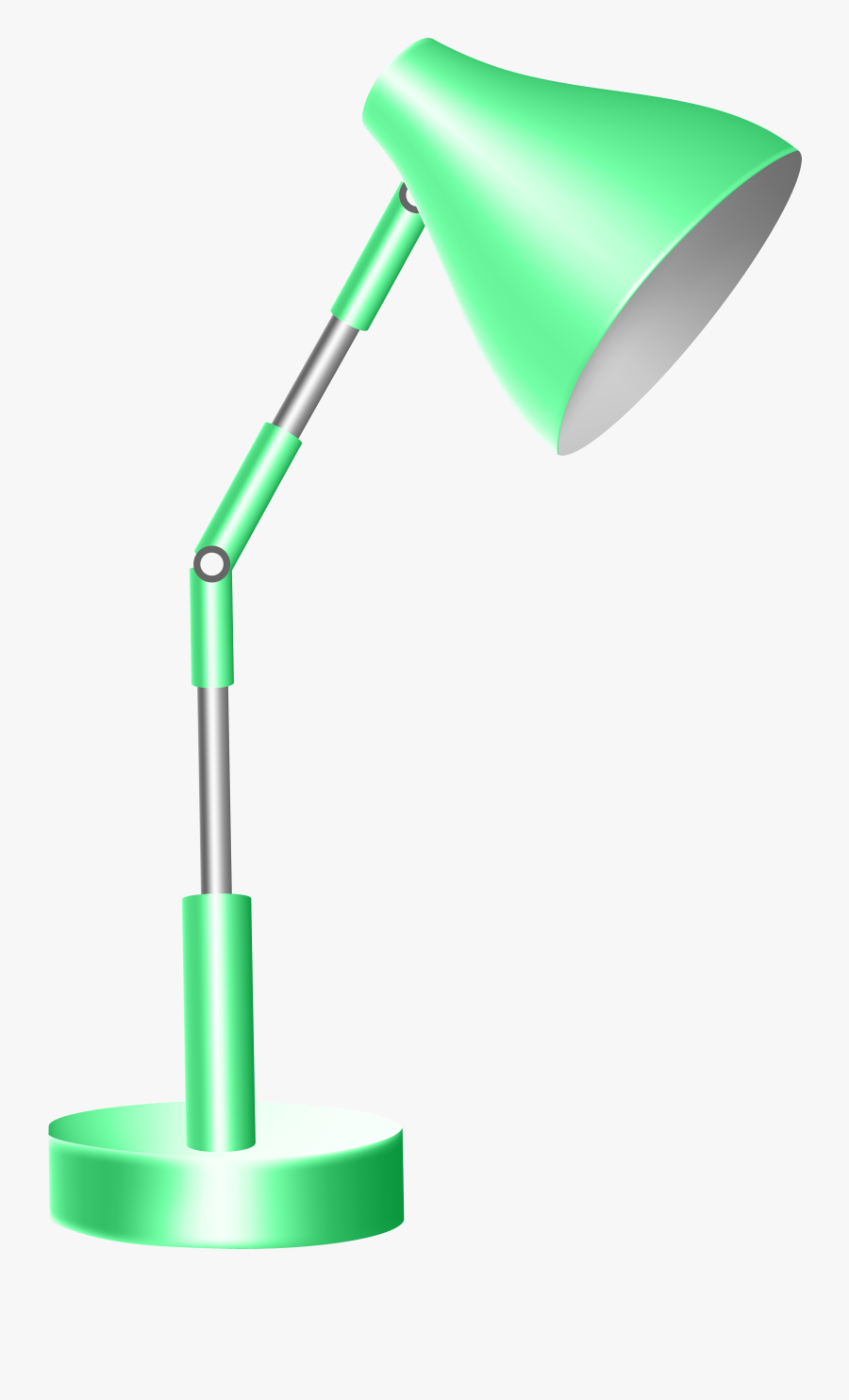 Green Desk Lamp Png Clip Art, Transparent Clipart