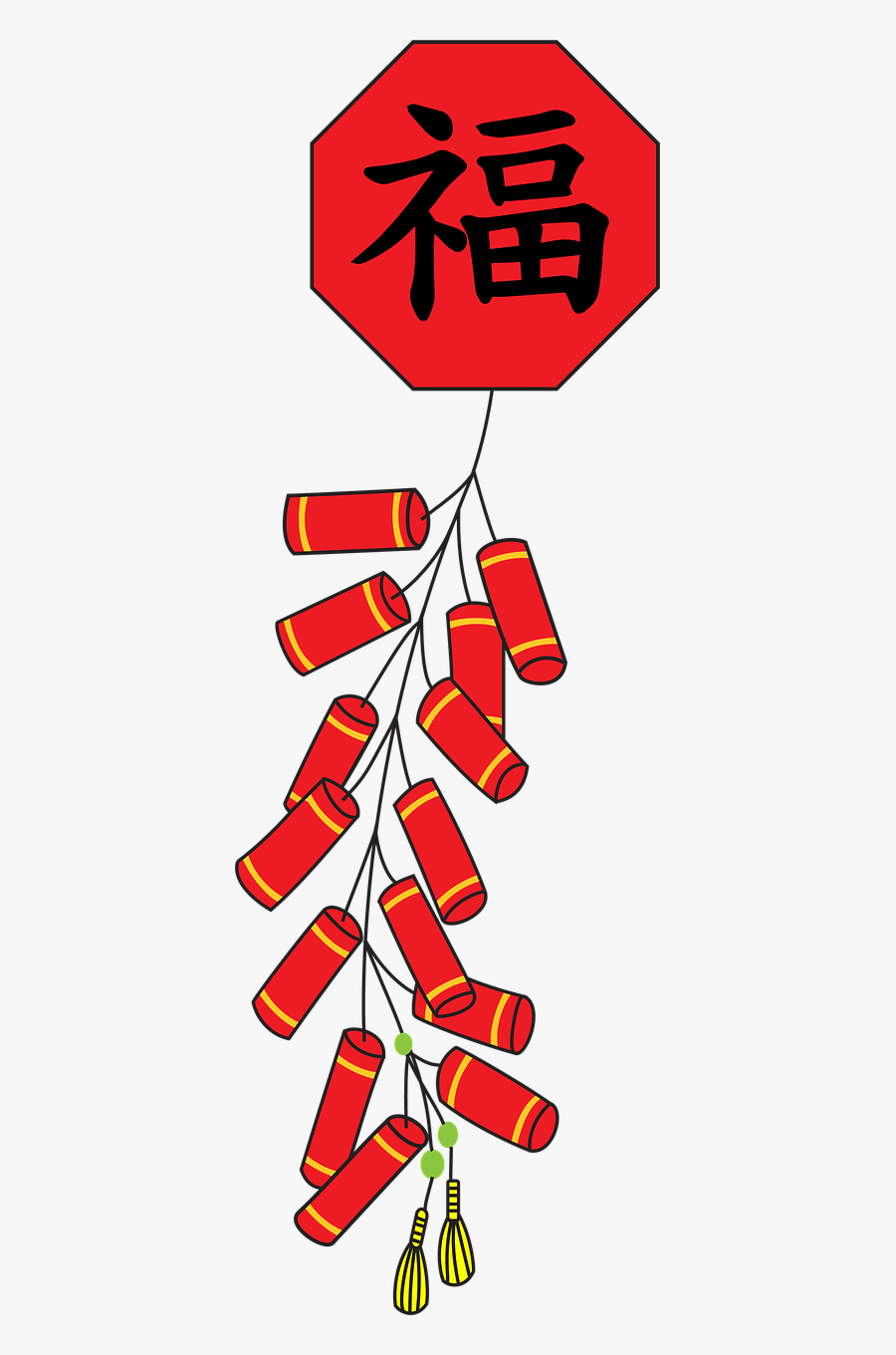 Chinese Firecracker Red, Transparent Clipart