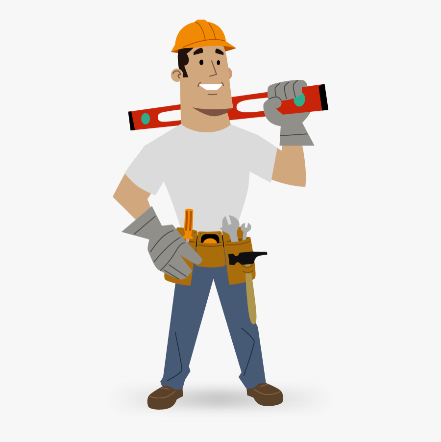 Contractor Cartoon Png, Transparent Clipart