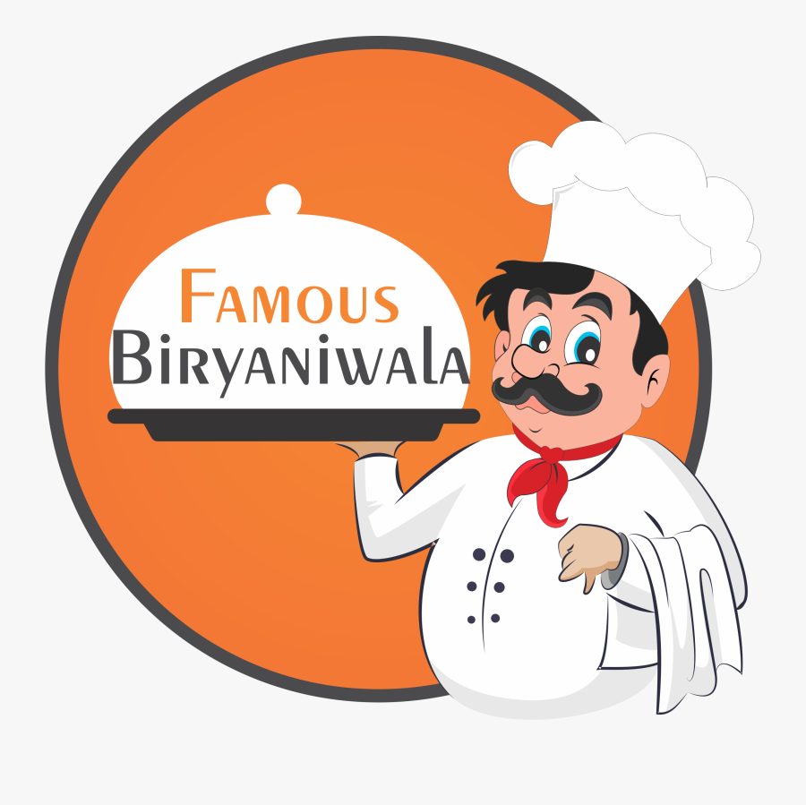 Biryani Cook Dinner Pencil - Chef With Biryani Clipart, Transparent Clipart