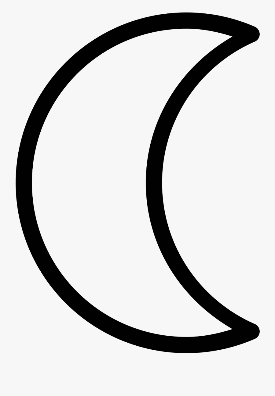 Moon Icon Png, Transparent Clipart