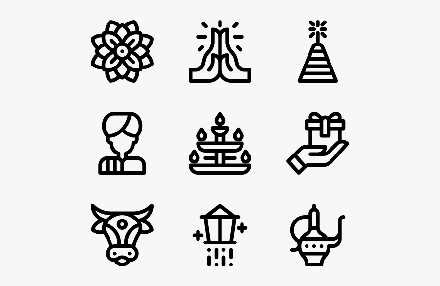 Diwali - Village Icon, Transparent Clipart