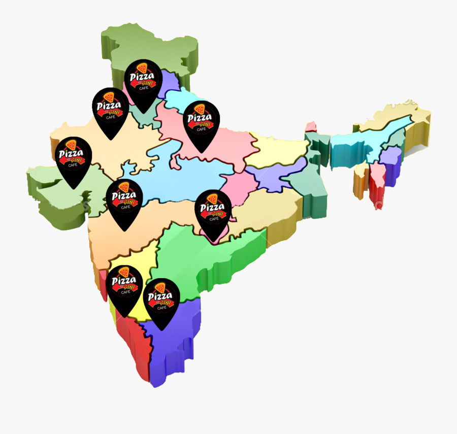 India Map Cartoon Png, Transparent Clipart