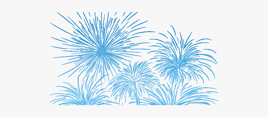 Fireworks Png - Blue Fireworks No Background, Transparent Clipart